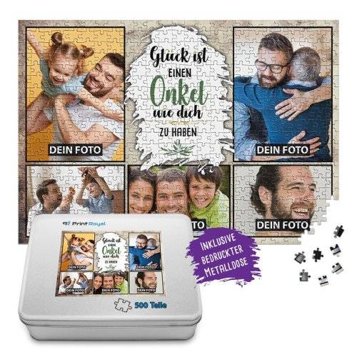 Bild von foto puzzle fuer den onkel gjpg | Individuelle 🎁 persönliche 🎁 personalisierte Geschenke bedruckt ▪ bestickt ▪ graviert