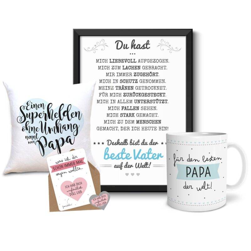 Bild von geschenkset papa xxxljpg | Individuelle 🎁 persönliche 🎁 personalisierte Geschenke bedruckt ▪ bestickt ▪ graviert