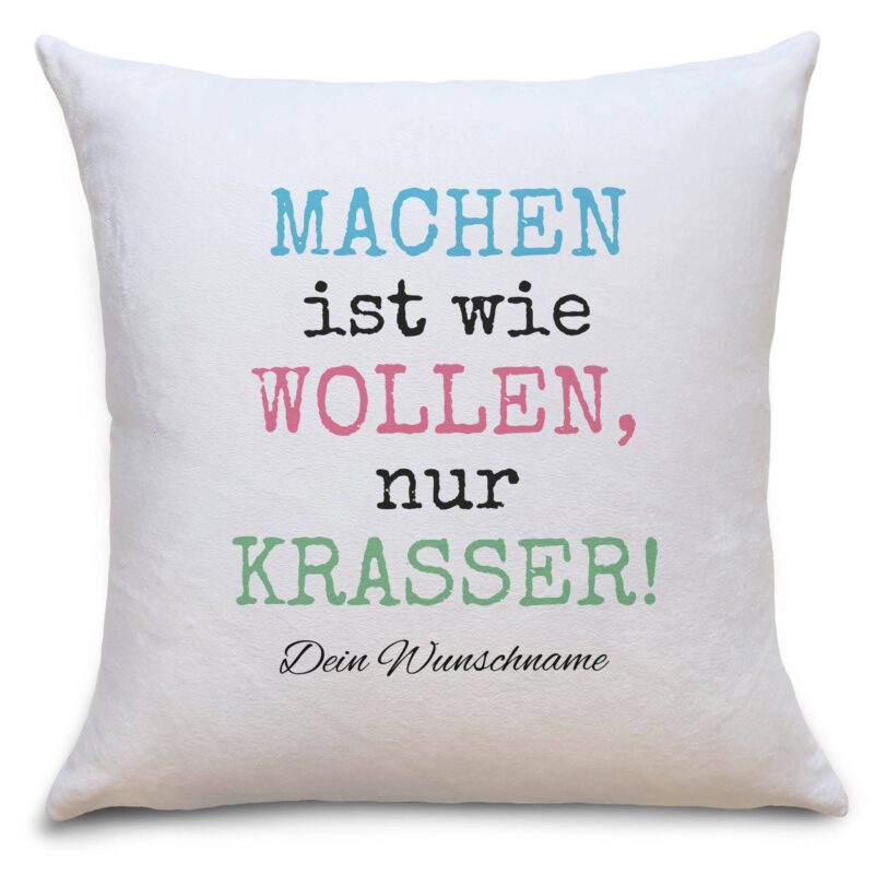 Bild von machen ist wie wollenjpg | Individuelle 🎁 persönliche 🎁 personalisierte Geschenke bedruckt ▪ bestickt ▪ graviert