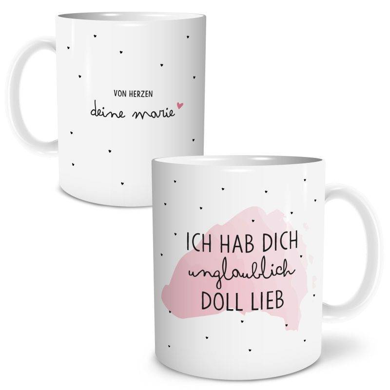 Bild von tasse hab dich unbescheiblichjpg | Individuelle 🎁 persönliche 🎁 personalisierte Geschenke bedruckt ▪ bestickt ▪ graviert