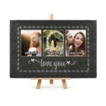 Bild von schiefersteinplatte mit fotosjpg | Individuelle 🎁 persönliche 🎁 personalisierte Geschenke bedruckt ▪ bestickt ▪ graviert