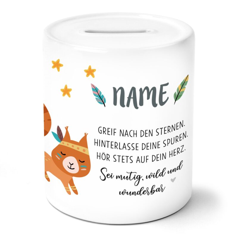 Bild von boho eichhoernchenjpg | Individuelle 🎁 persönliche 🎁 personalisierte Geschenke bedruckt ▪ bestickt ▪ graviert