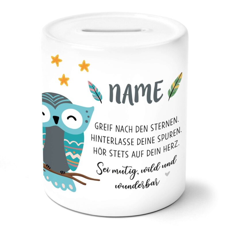 Bild von boho eulejpg | Individuelle 🎁 persönliche 🎁 personalisierte Geschenke bedruckt ▪ bestickt ▪ graviert