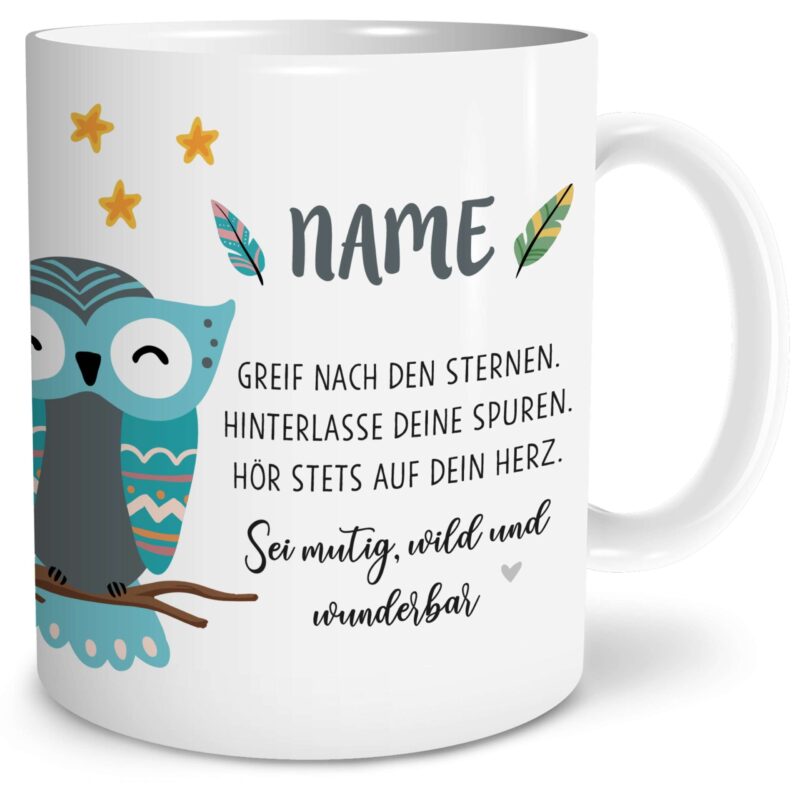 Bild von boho eulejpg | Individuelle 🎁 persönliche 🎁 personalisierte Geschenke bedruckt ▪ bestickt ▪ graviert