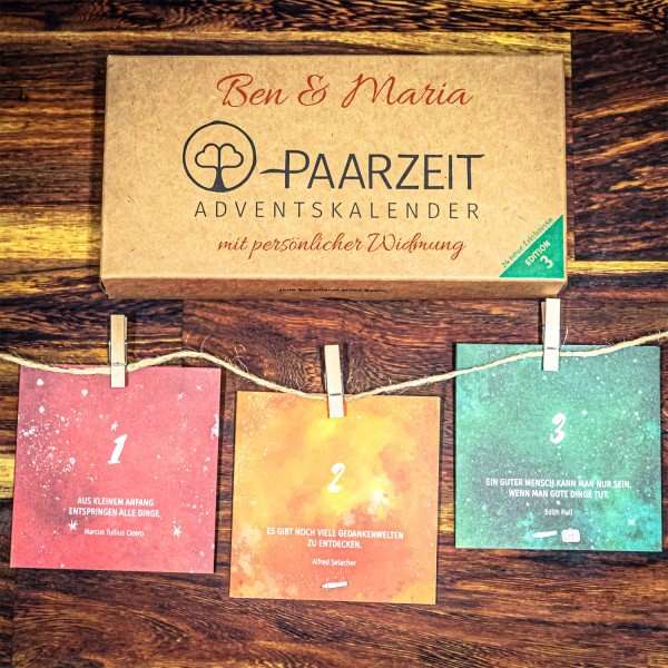 Bild von adventskalender paarzeit mitjpg | Individuelle 🎁 persönliche 🎁 personalisierte Geschenke bedruckt ▪ bestickt ▪ graviert