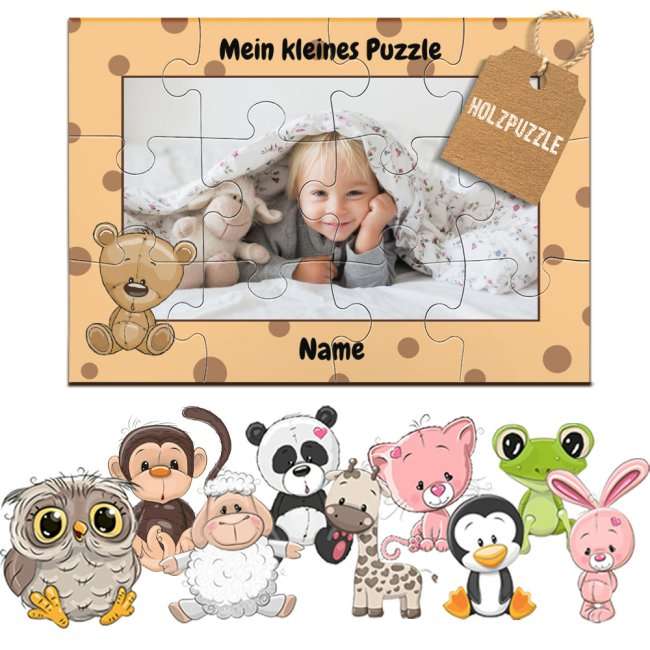 Bild von   holzpuzzle fuer kinder selbstjpg | Individuelle 🎁 persönliche 🎁 personalisierte Geschenke bedruckt ▪ bestickt ▪ graviert