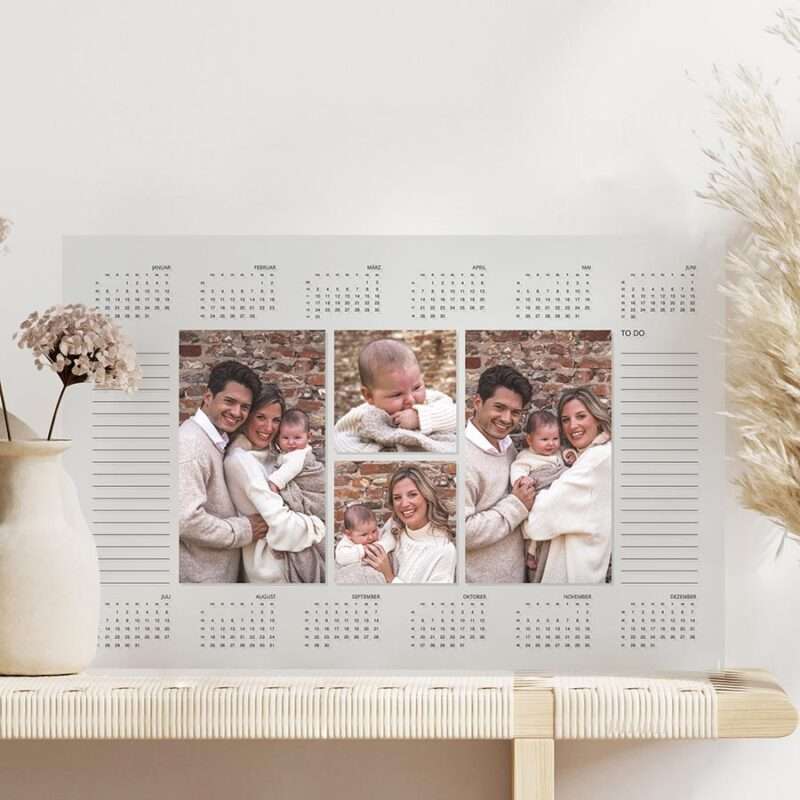 Bild von   schicker jahreskalender mit fojpg | Individuelle 🎁 persönliche 🎁 personalisierte Geschenke bedruckt ▪ bestickt ▪ graviert