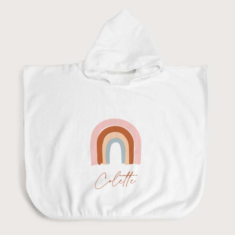 Bild von badeponcho regenbogen gescjpg | Individuelle 🎁 persönliche 🎁 personalisierte Geschenke bedruckt ▪ bestickt ▪ graviert