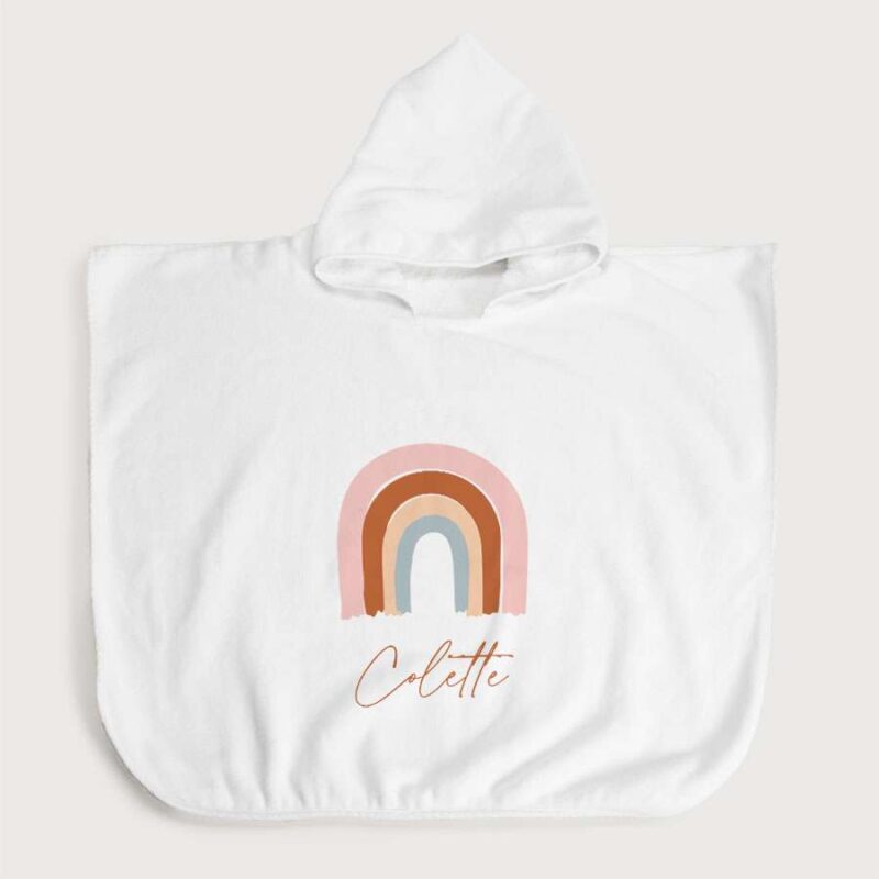 Bild von   badeponcho regenbogen gescjpg | Individuelle 🎁 persönliche 🎁 personalisierte Geschenke bedruckt ▪ bestickt ▪ graviert