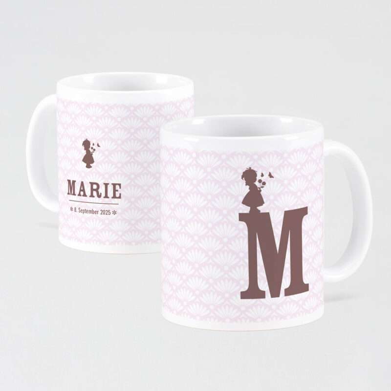 Bild von retro tasse kleines maedchenjpg | Individuelle 🎁 persönliche 🎁 personalisierte Geschenke bedruckt ▪ bestickt ▪ graviert