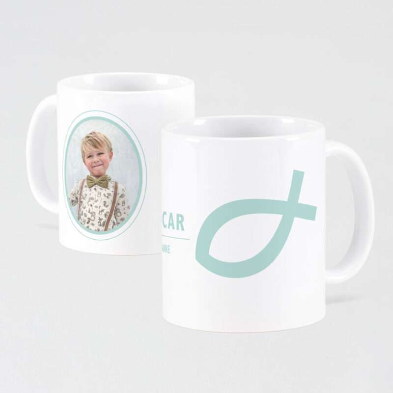 Bild von   bedruckte tasse mintgruen mitjpg | Individuelle 🎁 persönliche 🎁 personalisierte Geschenke bedruckt ▪ bestickt ▪ graviert