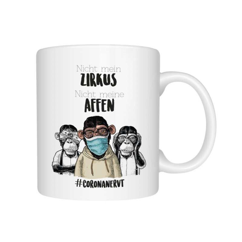 Bild von   lustige tasse nicht mein zirkujpg | Individuelle 🎁 persönliche 🎁 personalisierte Geschenke bedruckt ▪ bestickt ▪ graviert