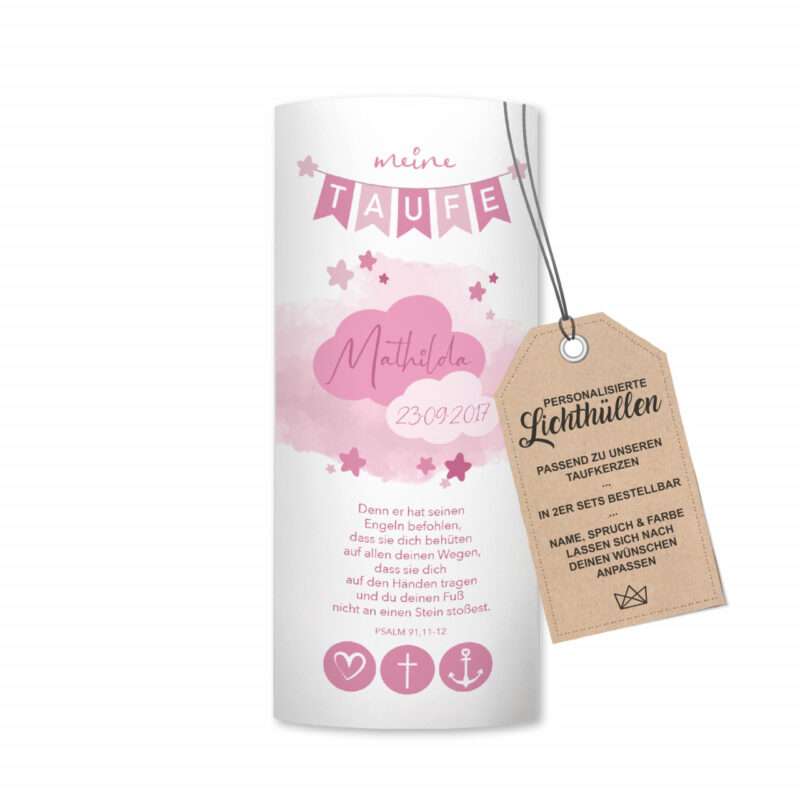 Bild von   lichthuelle rosa wolke personajpg | Individuelle 🎁 persönliche 🎁 personalisierte Geschenke bedruckt ▪ bestickt ▪ graviert