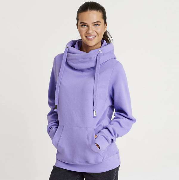 Bild von damen cross neck hoodiejpg | Individuelle 🎁 persönliche 🎁 personalisierte Geschenke bedruckt ▪ bestickt ▪ graviert