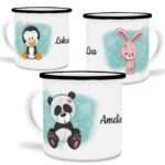 Bild von kindertasse aus emaille saajpg | Individuelle 🎁 persönliche 🎁 personalisierte Geschenke bedruckt ▪ bestickt ▪ graviert