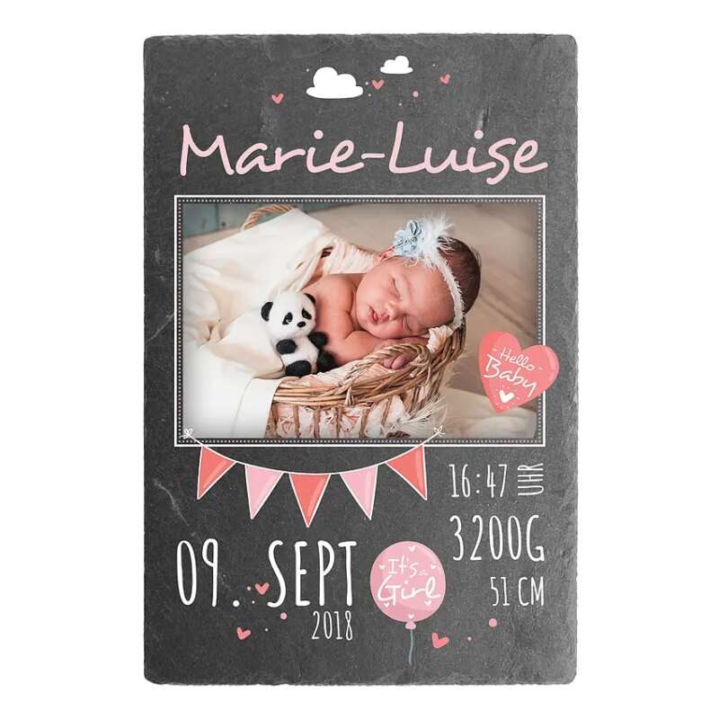 Bild von schild zur geburt eines babysjpg | Individuelle 🎁 persönliche 🎁 personalisierte Geschenke bedruckt ▪ bestickt ▪ graviert