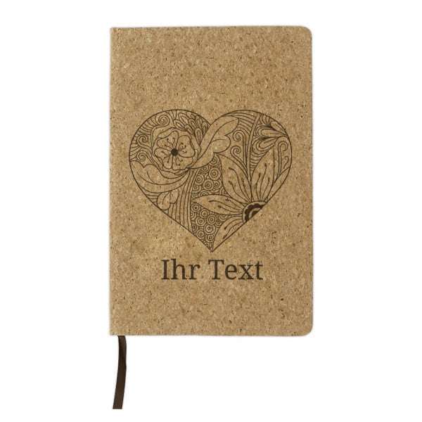 Bild von   w notizbuch aus kork zentajpg | Individuelle 🎁 persönliche 🎁 personalisierte Geschenke bedruckt ▪ bestickt ▪ graviert