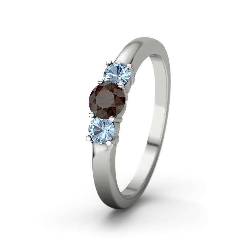 Bild von   rauchquarz platinumring roubyjpg | Individuelle 🎁 persönliche 🎁 personalisierte Geschenke bedruckt ▪ bestickt ▪ graviert