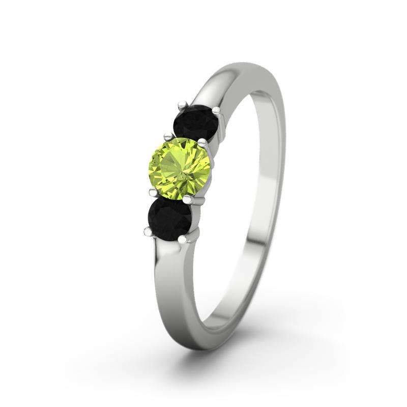 Bild von   peridot weissgoldring roubyjpg | Individuelle 🎁 persönliche 🎁 personalisierte Geschenke bedruckt ▪ bestickt ▪ graviert