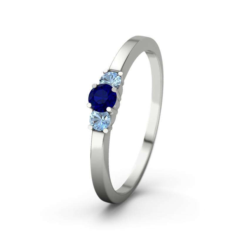 Bild von blauer saphir platinumring shajpg | Individuelle 🎁 persönliche 🎁 personalisierte Geschenke bedruckt ▪ bestickt ▪ graviert