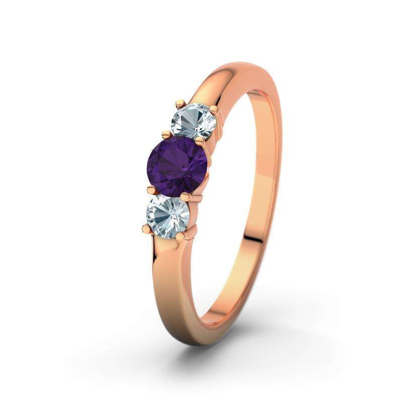 Bild von amethyst rotgoldring roubyjpg | Individuelle 🎁 persönliche 🎁 personalisierte Geschenke bedruckt ▪ bestickt ▪ graviert