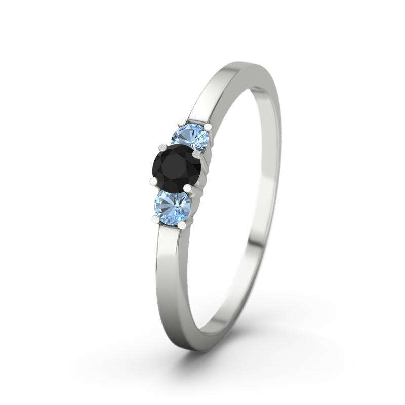 Bild von   blauer topas weissgoldring shajpg | Individuelle 🎁 persönliche 🎁 personalisierte Geschenke bedruckt ▪ bestickt ▪ graviert