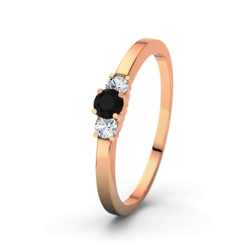 Bild von diamant schwarz rotgoldring shjpg | Individuelle 🎁 persönliche 🎁 personalisierte Geschenke bedruckt ▪ bestickt ▪ graviert