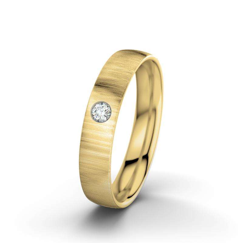 Bild von diamant gelbgold quermattringjpg | Individuelle 🎁 persönliche 🎁 personalisierte Geschenke bedruckt ▪ bestickt ▪ graviert