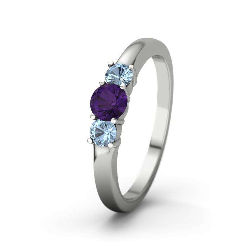 Bild von blauer topas platinumring roubjpg | Individuelle 🎁 persönliche 🎁 personalisierte Geschenke bedruckt ▪ bestickt ▪ graviert