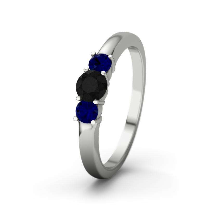 Bild von   blauer saphir platinumring roujpg | Individuelle 🎁 persönliche 🎁 personalisierte Geschenke bedruckt ▪ bestickt ▪ graviert