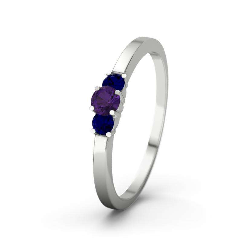 Bild von amethyst weissgoldring shannonjpg | Individuelle 🎁 persönliche 🎁 personalisierte Geschenke bedruckt ▪ bestickt ▪ graviert