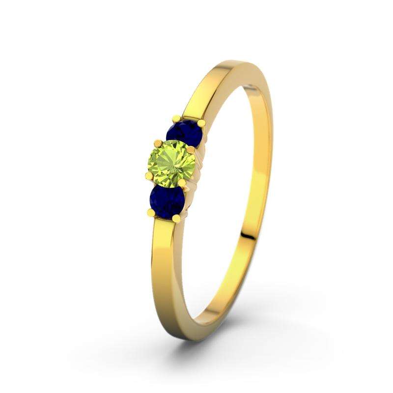 Bild von peridot gelbgoldring shannonjpg | Individuelle 🎁 persönliche 🎁 personalisierte Geschenke bedruckt ▪ bestickt ▪ graviert