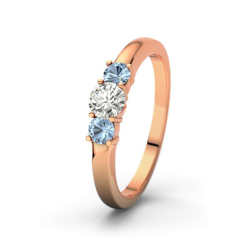 Bild von   diamant si rotgoldring roubyjpg | Individuelle 🎁 persönliche 🎁 personalisierte Geschenke bedruckt ▪ bestickt ▪ graviert