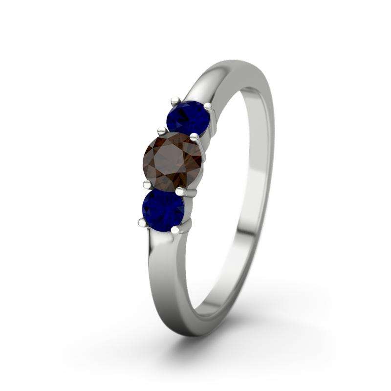 Bild von blauer saphir platinumring roujpg | Individuelle 🎁 persönliche 🎁 personalisierte Geschenke bedruckt ▪ bestickt ▪ graviert