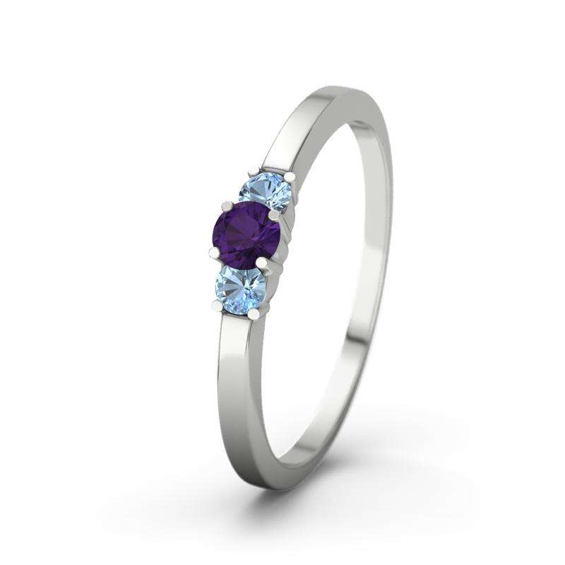 Bild von amethyst weissgoldring shannonjpg | Individuelle 🎁 persönliche 🎁 personalisierte Geschenke bedruckt ▪ bestickt ▪ graviert