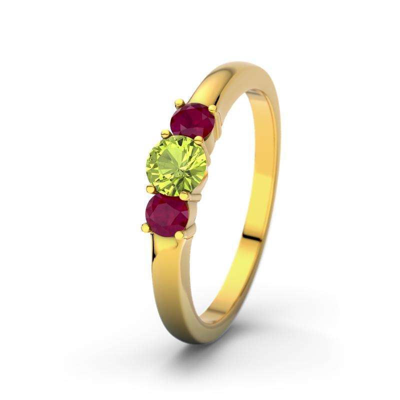 Bild von peridot gelbgoldring roubyjpg | Individuelle 🎁 persönliche 🎁 personalisierte Geschenke bedruckt ▪ bestickt ▪ graviert