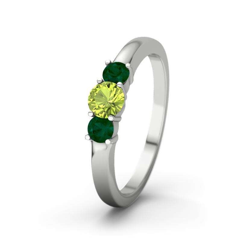 Bild von peridot weissgoldring roubyjpg | Individuelle 🎁 persönliche 🎁 personalisierte Geschenke bedruckt ▪ bestickt ▪ graviert