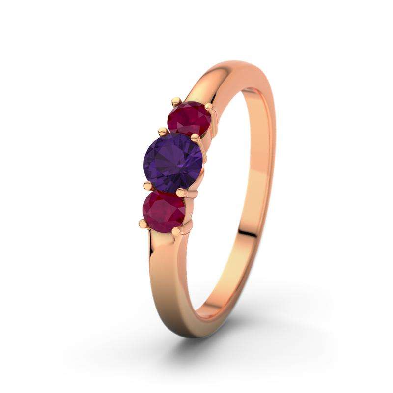 Bild von   amethyst rotgoldring roubyjpg | Individuelle 🎁 persönliche 🎁 personalisierte Geschenke bedruckt ▪ bestickt ▪ graviert