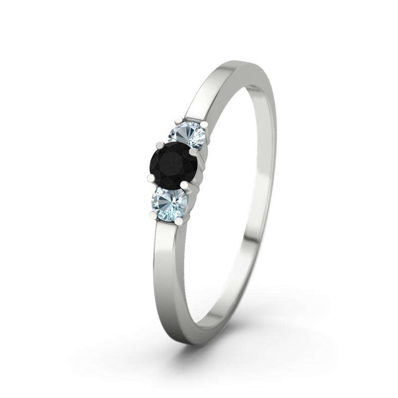 Bild von   diamant schwarz sterlingsilberjpg | Individuelle 🎁 persönliche 🎁 personalisierte Geschenke bedruckt ▪ bestickt ▪ graviert