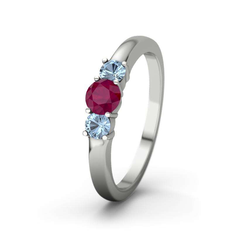 Bild von   blauer topas platinumring roubjpg | Individuelle 🎁 persönliche 🎁 personalisierte Geschenke bedruckt ▪ bestickt ▪ graviert