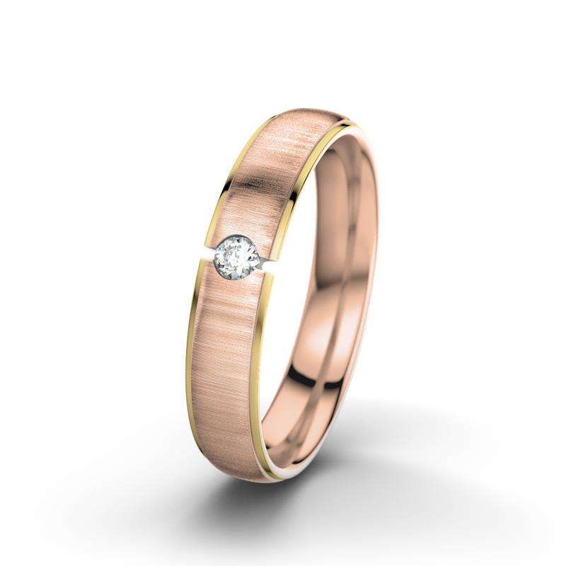 Bild von diamant rotgold quermattring jjpg | Individuelle 🎁 persönliche 🎁 personalisierte Geschenke bedruckt ▪ bestickt ▪ graviert