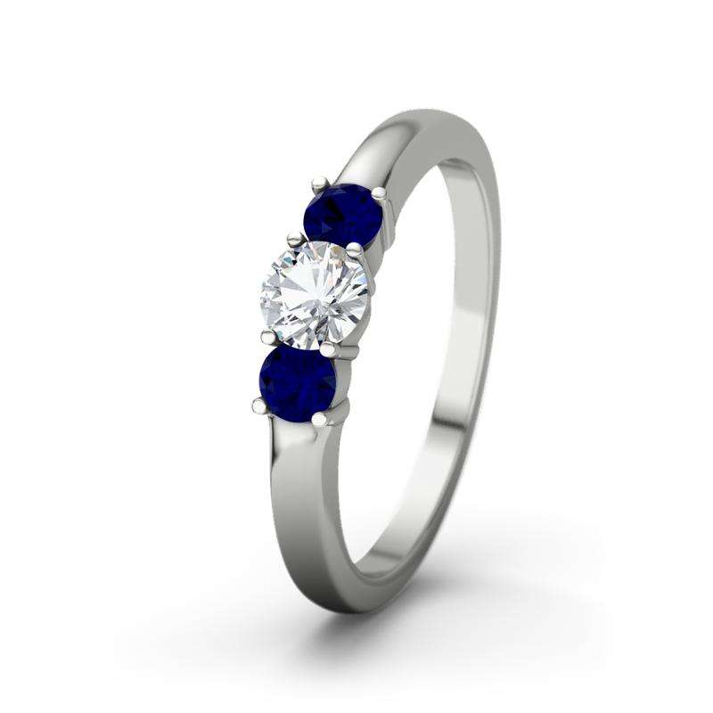 Bild von   blauer saphir platinumring roujpg | Individuelle 🎁 persönliche 🎁 personalisierte Geschenke bedruckt ▪ bestickt ▪ graviert