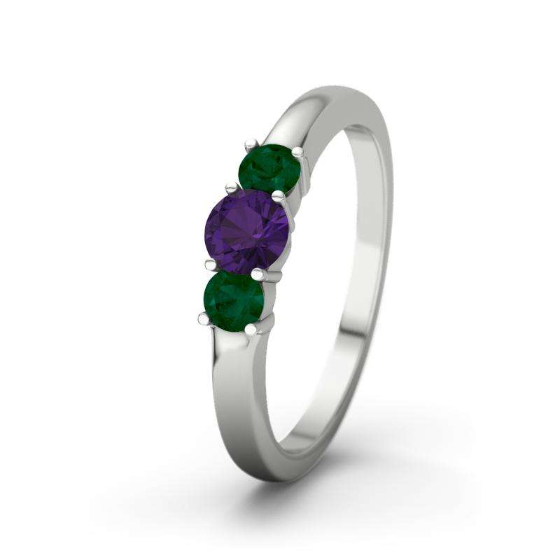 Bild von amethyst weissgoldring roubyjpg | Individuelle 🎁 persönliche 🎁 personalisierte Geschenke bedruckt ▪ bestickt ▪ graviert