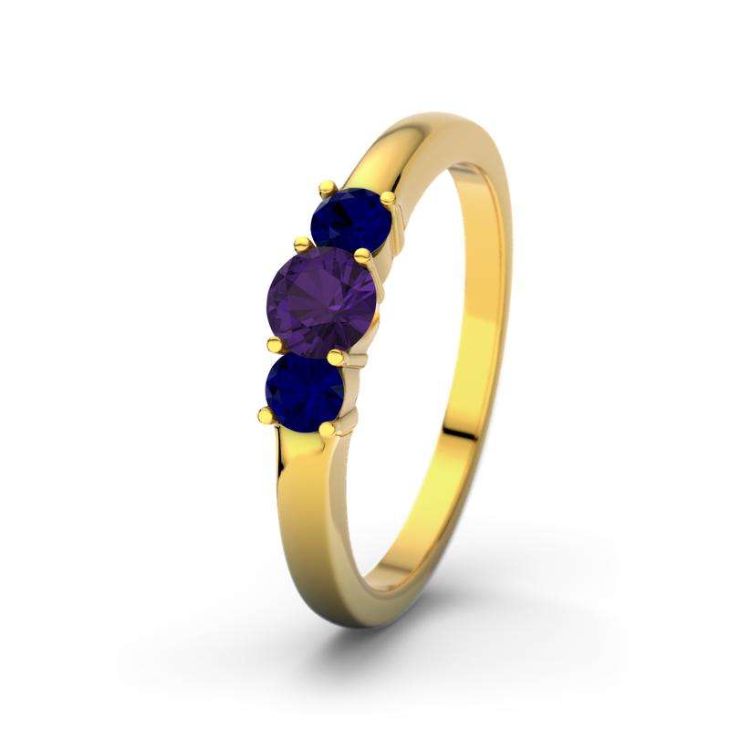 Bild von   amethyst gelbgoldring roubyjpg | Individuelle 🎁 persönliche 🎁 personalisierte Geschenke bedruckt ▪ bestickt ▪ graviert