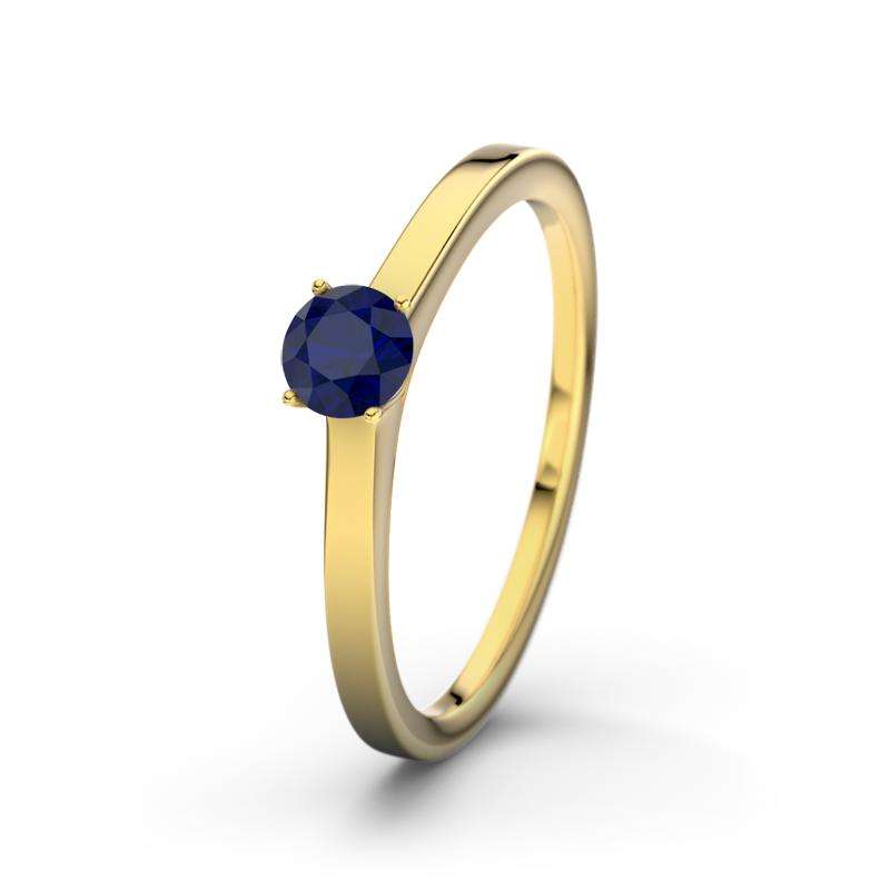 Bild von blauer saphir gelbgoldring manjpg | Individuelle 🎁 persönliche 🎁 personalisierte Geschenke bedruckt ▪ bestickt ▪ graviert