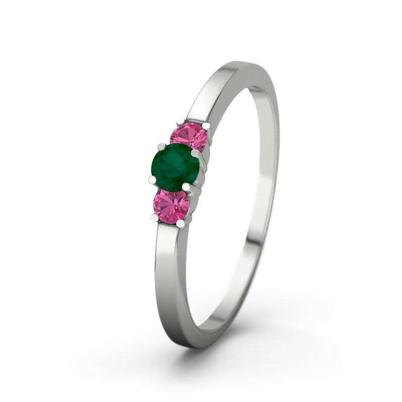 Bild von   smaragd platinumring shannonjpg | Individuelle 🎁 persönliche 🎁 personalisierte Geschenke bedruckt ▪ bestickt ▪ graviert