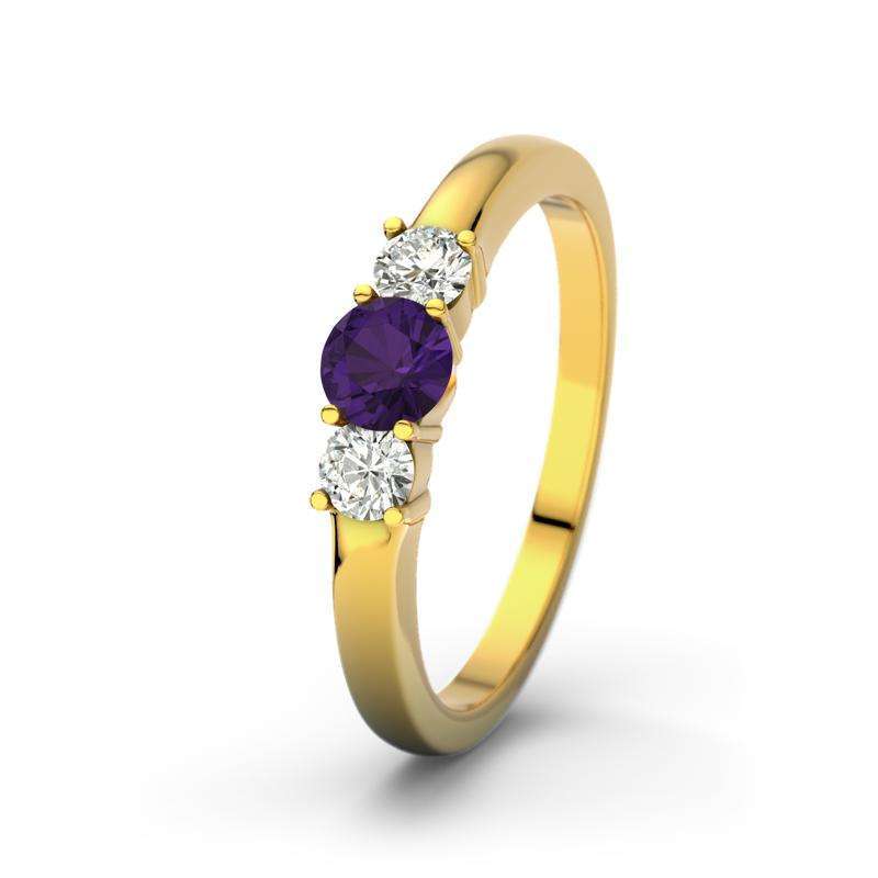 Bild von amethyst gelbgoldring roubyjpg | Individuelle 🎁 persönliche 🎁 personalisierte Geschenke bedruckt ▪ bestickt ▪ graviert