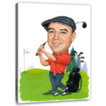 Bild von erstellung karikatur golfer cjpg | Individuelle 🎁 persönliche 🎁 personalisierte Geschenke bedruckt ▪ bestickt ▪ graviert