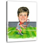 Bild von erstellung karikatur tennisquejpg | Individuelle 🎁 persönliche 🎁 personalisierte Geschenke bedruckt ▪ bestickt ▪ graviert