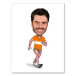 Bild von erstellung karikatur jogger majpg | Individuelle 🎁 persönliche 🎁 personalisierte Geschenke bedruckt ▪ bestickt ▪ graviert